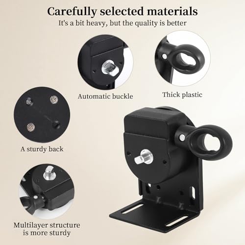 Roller Blind Bracket Replacement for Coolaroo Sun Shades Black - color: Black, size: 1 set bracket