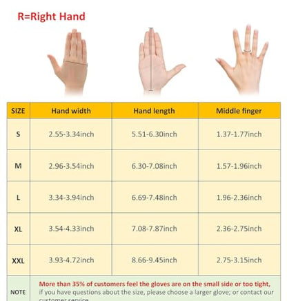Rehabilitation Robot Gloves Finger Exerciser Stroke Hand Function Right - color: R-black, size: X-Large