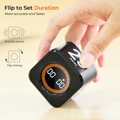 EooCoo Pomodoro Timer, Small Gravity Timer, Visual Countdown 5 10 25 50 - style: Visual Display