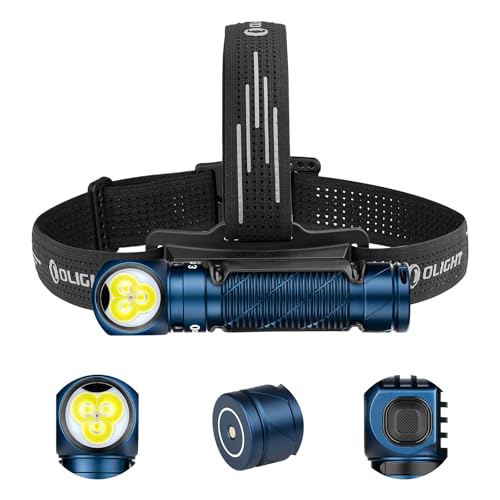 OLIGHT Perun 3 Headlamp Rechargeable, Red Light, Waterproof, Midnight Blue - color: Midnight Blue