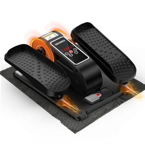 Under Desk Elliptical Machine, Electric Elliptical Leg Exerciser for Senior - color: Black