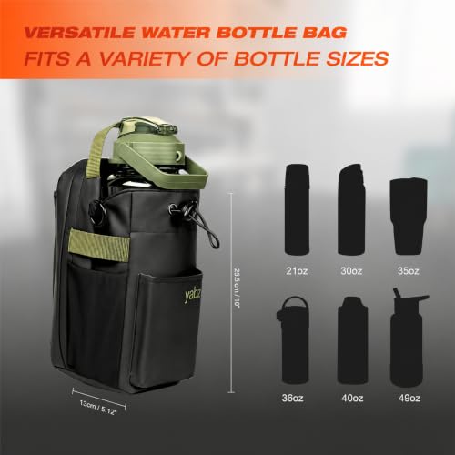 YABZ Magnetic Gym Bag - Water Bottle Holder Body Cross Bag for Men Women