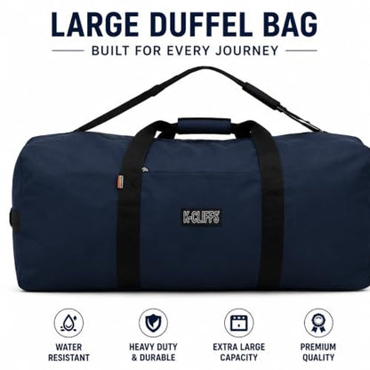 Heavy Duty Cargo Duffel Large Sport Gear Drum Set Equipment Hardware Travel Bag Rooftop Rack Bag - color: Navy, size: 42" x 20" x 20"