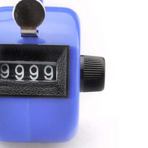 GOGO Handheld Tally Counter Plastic 4 Digit Palm Clicker - color: Red