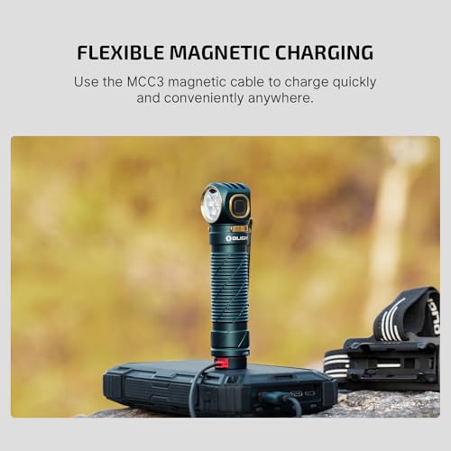 OLIGHT Perun 3 Headlamp Rechargeable, Red Light, Waterproof, Dream Blue - color: Dream Blue