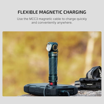 OLIGHT Perun 3 Headlamp Rechargeable, Red Light, Waterproof, Dream Blue - color: Dream Blue