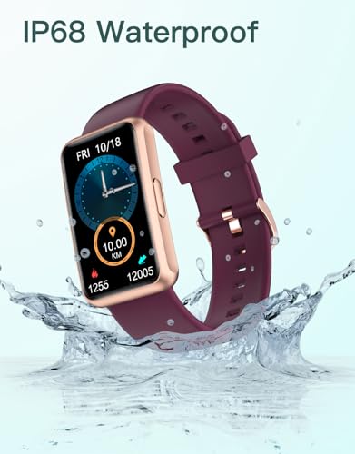 HUAKUA Pedometer Watch No Bluetooth Fitness Tracker Step Counter Purple - color: Purple