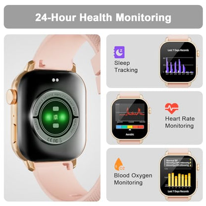 Smart Watch for Women with Bluetooth Call, 1.85" AMOLED HD Fitness Watch
