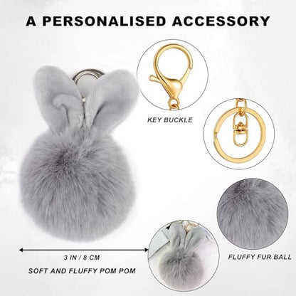 QINER Safety Keychain Set for Women, Safety Keychain Set with Personal Alarm, 9 Pcs Protective Accessories for Women - color: Silver