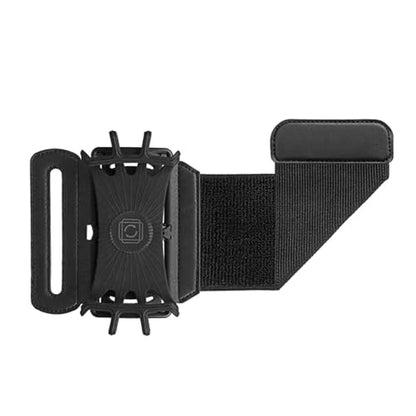 Universal Cell Phone Wristband Holder 360°Rotation Forearm Wrist Workout Sports Arm Band Fits Samsung Galaxy S25 S24 S23 S22 S21 S20 Ultra Plus Fe A25 A42 A05, Moto G Power Stylus Play 5G (Black) - color: Black