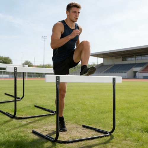 MR Height Adjustable Track & Field Hurdle, Anti-Tip Training Hurdle