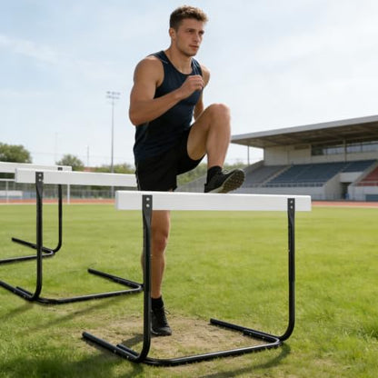 MR Height Adjustable Track & Field Hurdle, Anti-Tip Training Hurdle