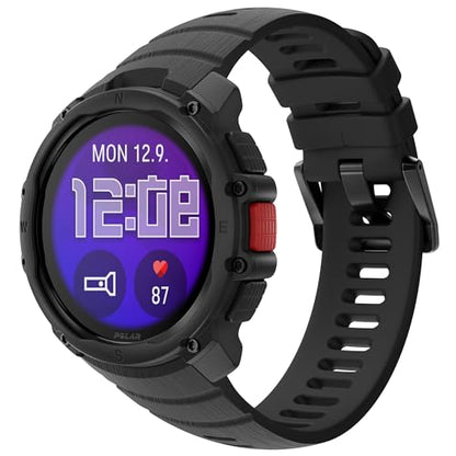 Polar Street X – GPS Running Sports Watch – Rugged Waterproof – 170+ Sport Profiles – 10 Day Battery – AMOLED Display – Wrist Based Heart Rate Monitor – Built-in Flashlight - color: Night Black
