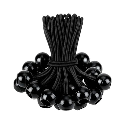 35 Pack Ball Bungee Cord, 6 Inch Bungee Cords with Balls for Cargo、Tents、Camping、Holding Wire and Hoses、Tent Poles UV Resistant