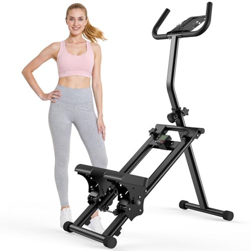 OWLSKY Stair Stepper for Home,Vertical Climber Exercise Machine with Stable Triangular Frame, Smooth & Quiet Motion, Full Body Workout Equipment - style: QM-2233 Stair Stepper Black