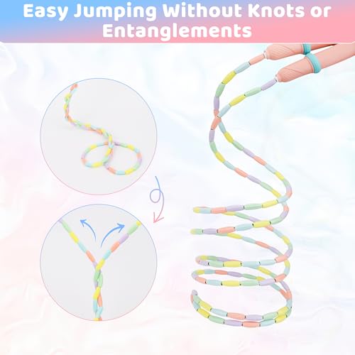 Coolrunner 9 FT Upgraded Kids Jump Rope, 2PC Soft Beaded Skipping Rope