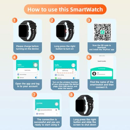 Smartwatch for Men Women - Bluetooth Call, Fitness Tracker, Camera Control & Sleep Monitor, 1.83" Touch Screen, Waterproof - for Android & iPhone (Purple) - color: Purple