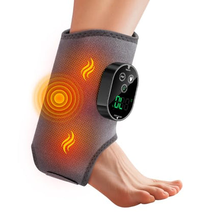 Cordless Foot Renew Triple Method Massager,Ankle Heating Pad with Massage