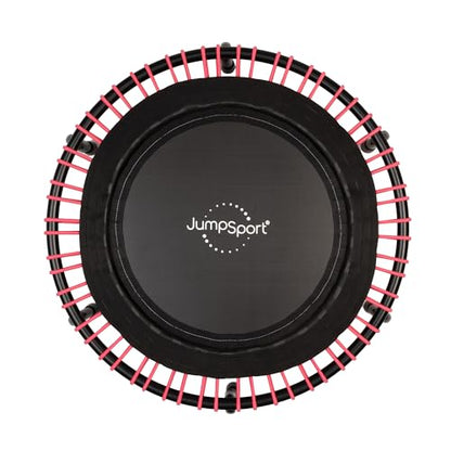 JumpSport 550 Workout Rebounder for Adults, 44" | PRO CE | Mini Exercise Fitness Trampoline Jumper with Cables | Black - color: Pink, style: Model 230