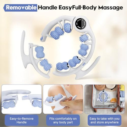 Anti-Cellulite Massage Roller with Handles for Legs & Thighs