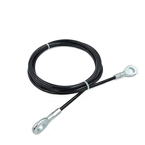 J Bryant Fitness Gym Replacement Cable Fitness Pulley Thick 5mm Heavy Duty Steel Wire Rope for Home Gym Cable Pulley Machine Accessories - size: 98", style: Type-A