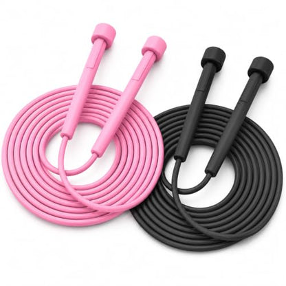 Adjustable Jump Rope for Fitness & Exercise, 2 Pack Portable Skipping Rope