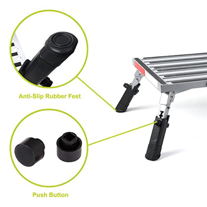 Pr1me Replacement Rubber Feet and Push Button for Pr1me Adjustable Height Aluminum Platform Step - size: Replacement Rubber Feet