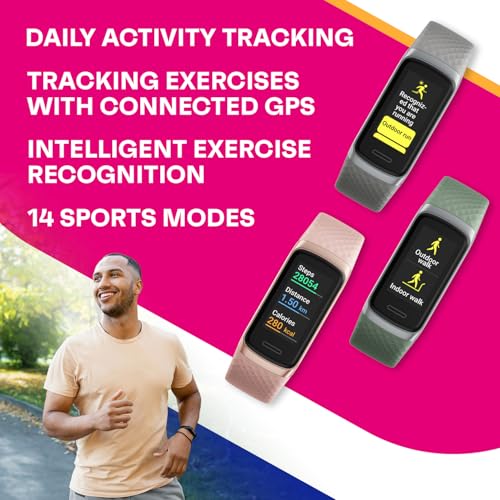OCTANDRA Active 2 VeryFit Fitness Tracker Heart Rate SpO2 Blood Oxygen Saturation Sleep Monitor 1.05" Screen Activity Step Counter Pedometer IP68 Waterproof Smart Watches for Men Women (Grey) - color: Porpoise Grey