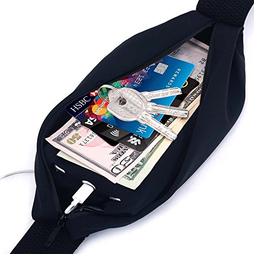 Fanny pack, Running Belt, Waist Bag Women & Men for iPhone 13 12 11 Pro Max/XR/XS Max/X/XS/8 7 6 6S Plus, for Samsung Galaxy S/Note, All Mobiles up to 6.7'',Gym Workout Fitness Gear-Black - color: Black