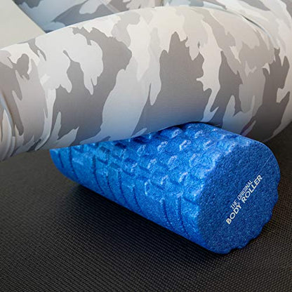 The Original Body Roller - High Density Foam Roller Massager for Deep Tissue Massage of the Back and Leg Muscles - Self Myofascial Release of Painful Trigger Point Muscle Adhesions (Blue) - color: Blue