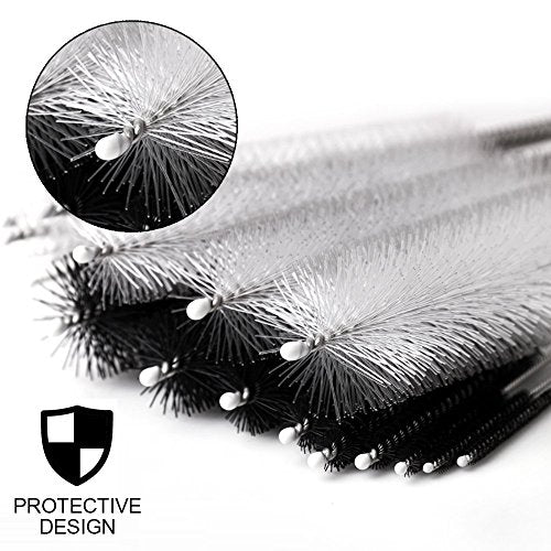 DiCUNO Straw Cleaning Brushes Set, of Super Hard & Medium Hard, 8 Inch