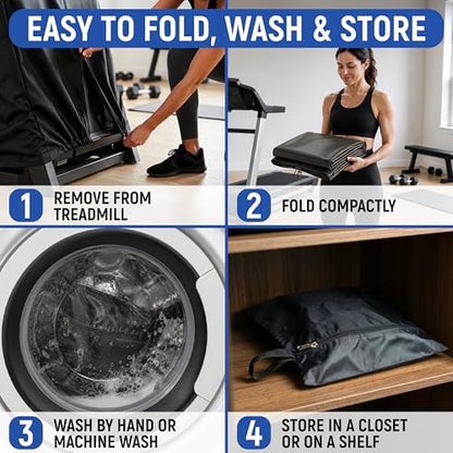 Treadmill Cover 420D, Outdoor Waterproof, Running Machine Cover