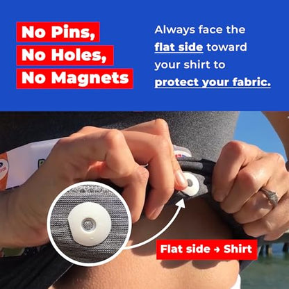 BibBoards bibSNAPS Race Bib Clips, Galaxy, 4 Pack - color: Galaxy