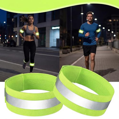 10pcs Reflective Running Armbands,High Visibility Reflective Armband