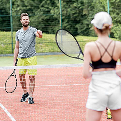 HIRALIY 27-Inch Tennis Racket for Adults with Ball and Carry Bag - color: Black