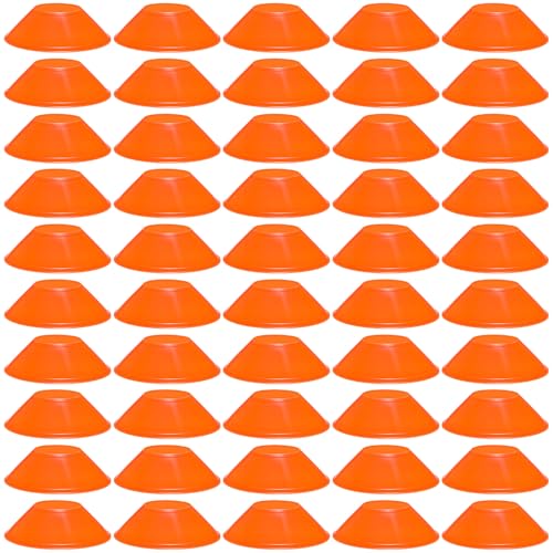 Mini Soccer Cones for Sport Agility Disc Cones Soccer Training for Agility Drills Sports Football - color: Orange