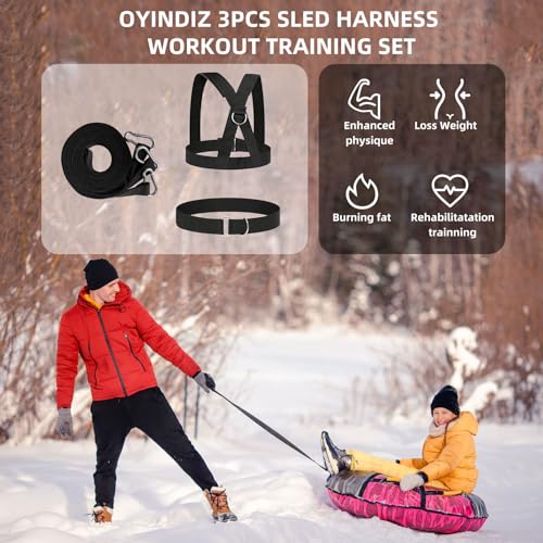 Sled Workout Equipment, Tire Pulling Harness Workout Training