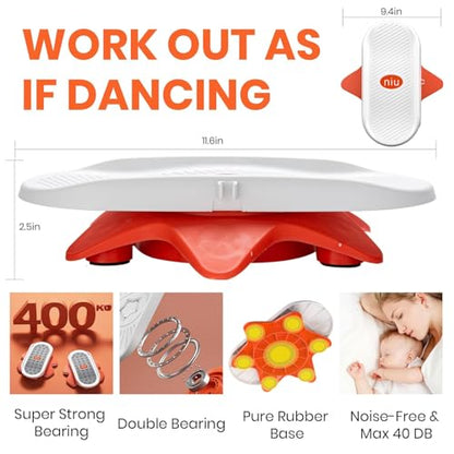 Ab Twister Board for Exercise Waist Twisting Disc with handle,Core Twister Exercise Board in Workout Home Gym Noiseless Balance Board Home Gym Exercise Equipment
