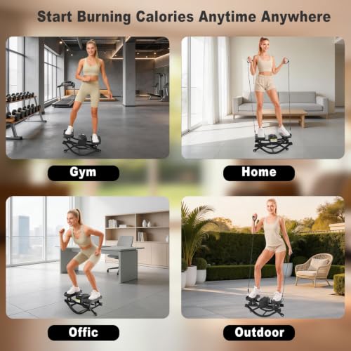HOTWAVE Rock Stepper, The Rock Stepper Side to Side Exercise Machine - color: Black, size: Pro