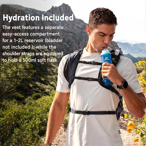 N NEVO RHINO 17L Hydration Backpack, Water Backpack with 500ml Soft Flask - color: Blue