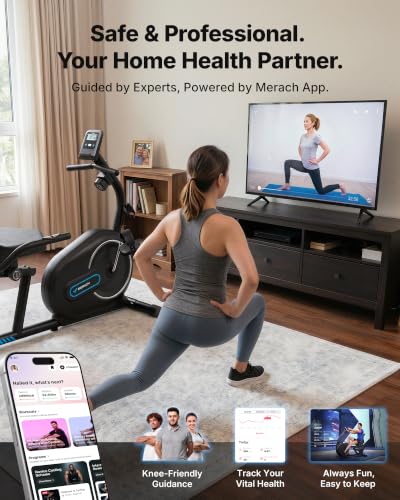 MERACH Recumbent Exercise Bikes for Home with Smart Bluetooth Equipment App - style: S08 Next-generation Recumbent Bike