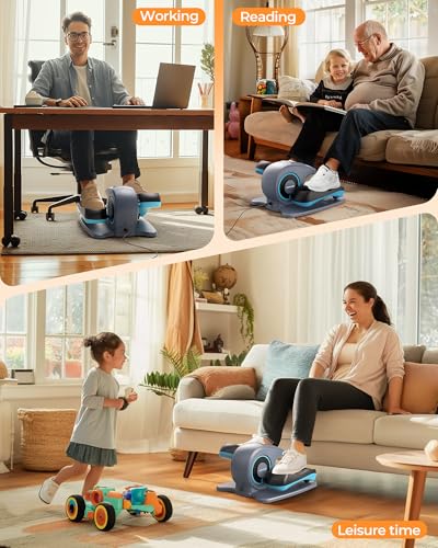 YOSUDA Under Desk Elliptical Machine, Seated Pedal Exerciser for Seniors