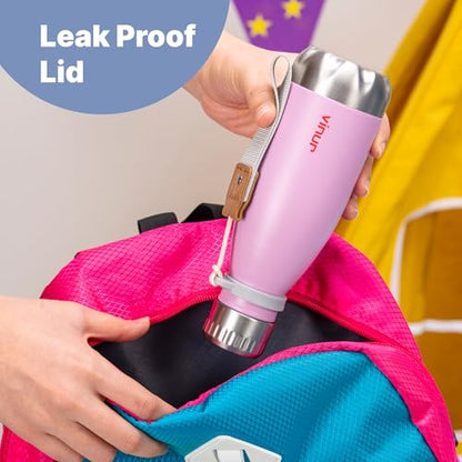 Kids Stainless Steel Water Bottle for School-9 oz Insulated Water Bottle - color: Royal Blue, size: 9 Ounces
