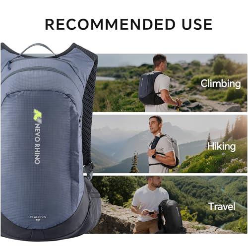 N NEVO RHINO 17L Hydration Backpack, Water Backpack with 500ml Soft Flask - color: Blue