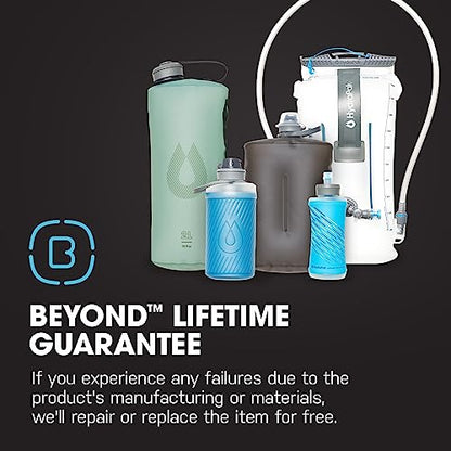 HydraPak Flux Collapsible Backpacking Water Bottle (750ml, Tahoe Blue) - color: Tahoe Blue, style: 750ml/25oz