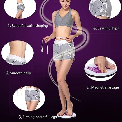 Ab Twist Waist Disc Board,Adjustable Waist Trainer Twisting Disc with Handles,Waist Slimming Balance Rotating Disc with Massage Foot Sole for Slimming Waist Arms Hips and Thighs