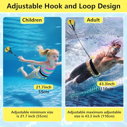 Swim Parachute Resistance Training Set - color: Yellow