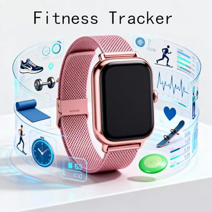 1.83-inch Large Screen Fitness Tracker with Bluetooth Call and Music Playback - 100+ Exercise Modes, Health Monitoring and Voice Assistant for Active Lifestyles