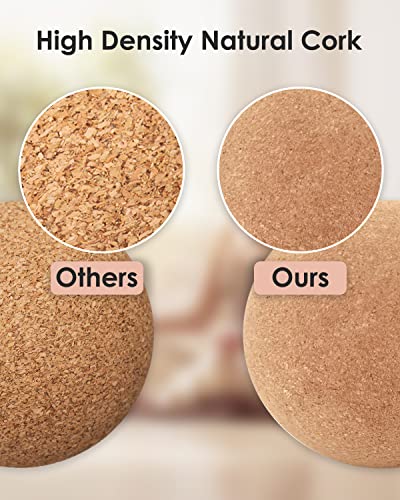 KITWILD Cork Massage Ball, 2.5 Inch, 2 Pack - style: 2 Pack (2.5'')