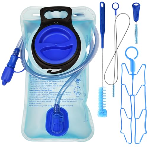 1.5L/2L/2.5L/3L Large Opening Hydration Bladder for Cycling Hiking Camping - color: 1.5L, 1 Pack + 1 Set Bladder Cleaning Kit